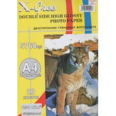Фотобумага X-GREE A4/20/230г Глянцевая Двухсторонняя 5H230DG-А4 цена в  Павлодаре | - Интернет магазин -  | Казахстан |